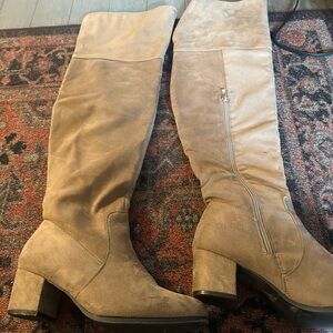 Tan Knee-High Women's Boots- 11